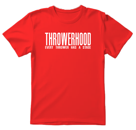 ThrowerHood Letters Tee - 6 Colors